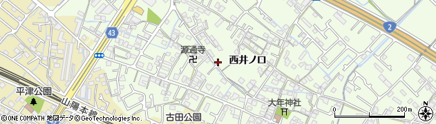 兵庫県加古川市東神吉町西井ノ口427周辺の地図