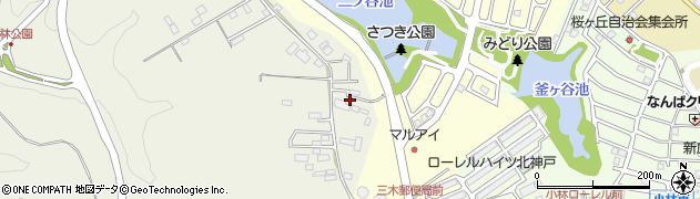 兵庫県三木市福井2098周辺の地図
