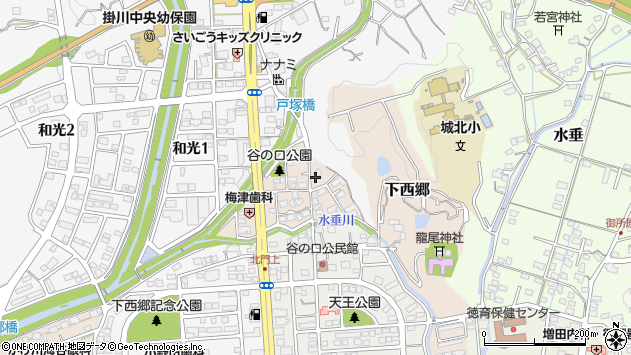 〒436-0066 静岡県掛川市谷の口町の地図