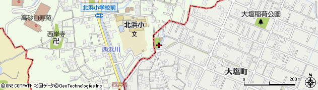大塩大乗寺公園周辺の地図