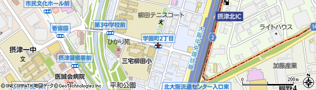 柳田小学校前周辺の地図