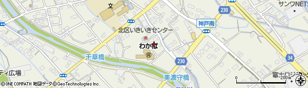 静岡県吉田町（榛原郡）神戸周辺の地図