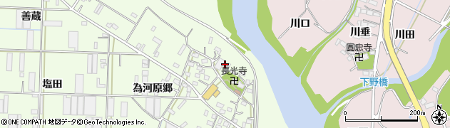 愛知県豊橋市大村町（北川原）周辺の地図