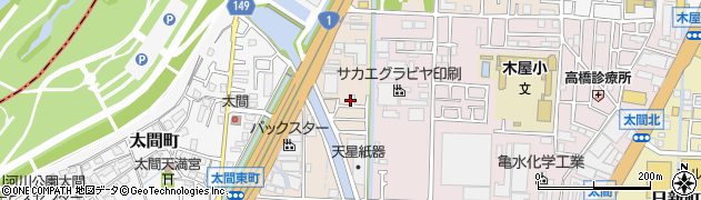 大阪府寝屋川市太間東町16-3周辺の地図