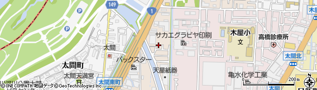 大阪府寝屋川市太間東町16-1周辺の地図