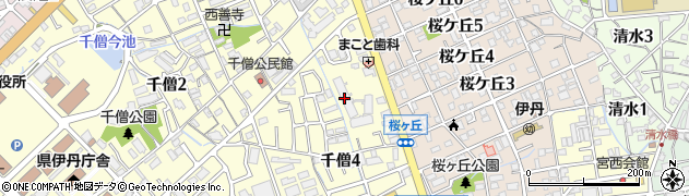 コスモ伊丹ガーデンズ管理組合事務室周辺の地図