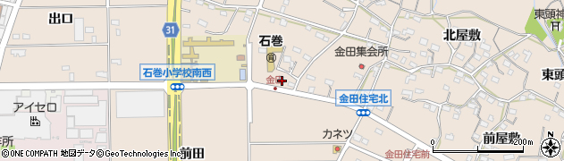 愛知県豊橋市石巻町出口周辺の地図