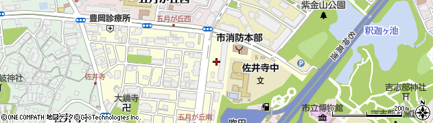 大阪府吹田市五月が丘南6周辺の地図