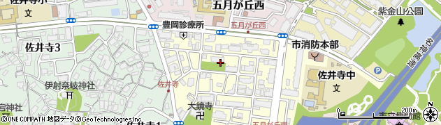 大阪府吹田市五月が丘南12周辺の地図
