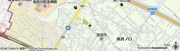 兵庫県加古川市東神吉町西井ノ口574周辺の地図