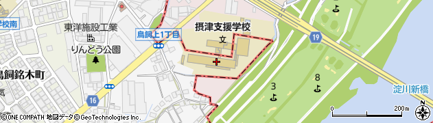 大阪府立とりかい高等支援学校周辺の地図