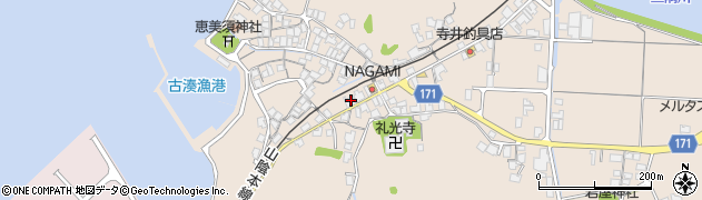 島根県浜田市三隅町古市場1310周辺の地図