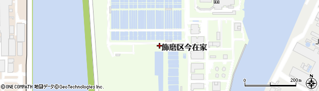 兵庫県姫路市飾磨区今在家周辺の地図