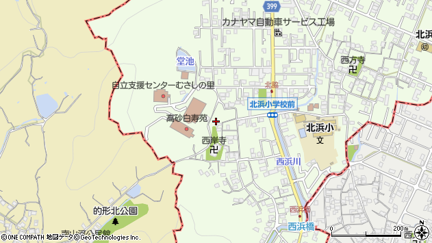〒671-0123 兵庫県高砂市北浜町西浜の地図
