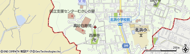 兵庫県高砂市北浜町（西浜）周辺の地図