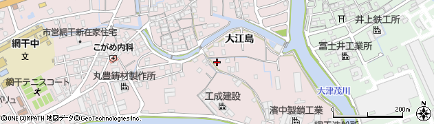 兵庫県姫路市網干区（大江島）周辺の地図