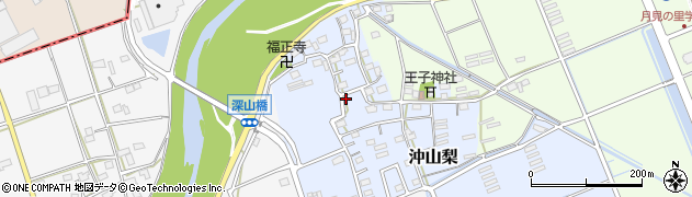 静岡県袋井市沖山梨170周辺の地図