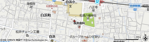 姫路市立図書館　白浜分館周辺の地図