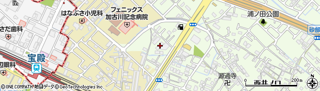 兵庫県加古川市東神吉町西井ノ口601周辺の地図