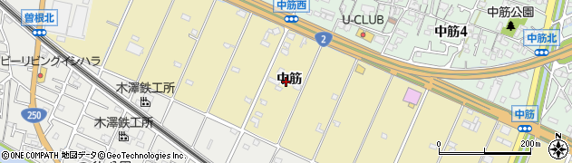 兵庫県高砂市伊保町中筋周辺の地図