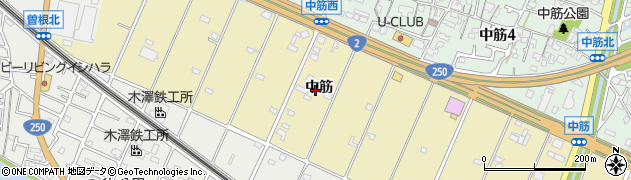 兵庫県高砂市伊保町（中筋）周辺の地図