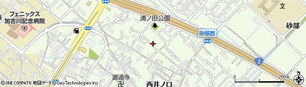 兵庫県加古川市東神吉町西井ノ口240周辺の地図