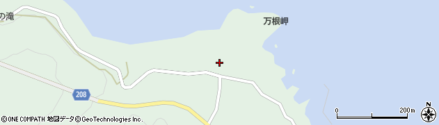 奥山荘周辺の地図