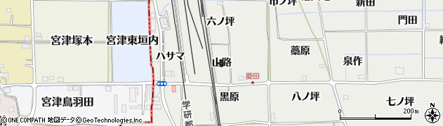 京都府精華町（相楽郡）菱田（山路）周辺の地図