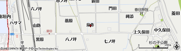 京都府相楽郡精華町菱田泉作周辺の地図