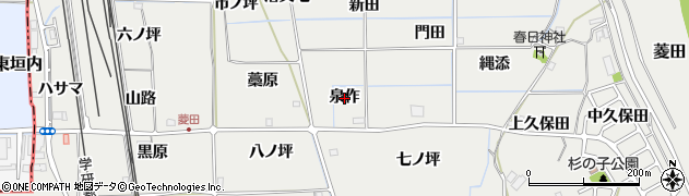 京都府精華町（相楽郡）菱田（泉作）周辺の地図