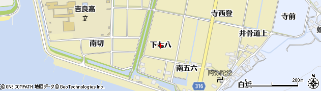 愛知県西尾市吉良町白浜新田（下七八）周辺の地図