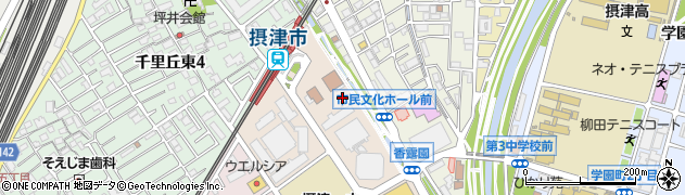 京都銀行摂津支店 ＡＴＭ周辺の地図