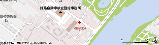 兵庫県姫路市飾磨区中島3314周辺の地図