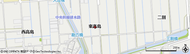 愛知県西尾市吉良町吉田東高島周辺の地図