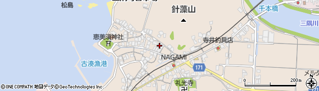 島根県浜田市三隅町古市場1257周辺の地図