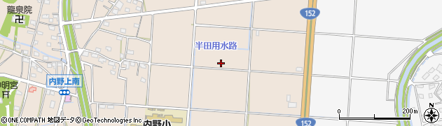 静岡県浜松市浜名区内野周辺の地図