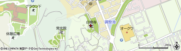 白泉寺周辺の地図