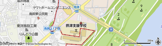 大阪府高槻市柱本南町周辺の地図