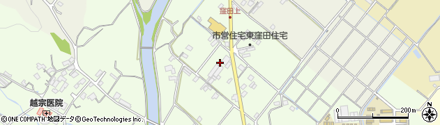 岡山県赤磐市東窪田周辺の地図