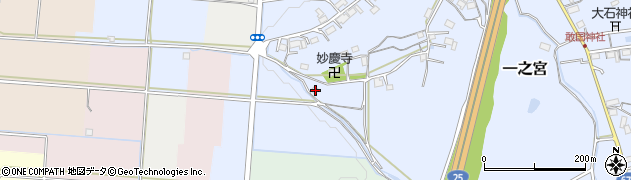 三重県伊賀市一之宮359周辺の地図