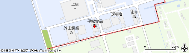 株式会社平松食品　御津工場周辺の地図