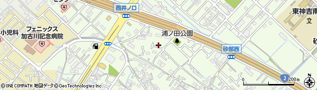兵庫県加古川市東神吉町西井ノ口261周辺の地図