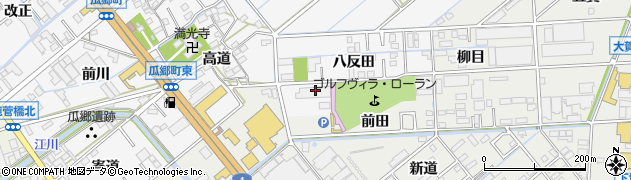 愛知県豊橋市瓜郷町八反田39周辺の地図