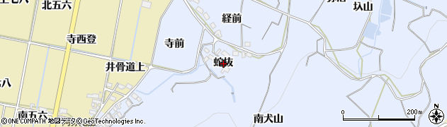愛知県西尾市吉良町乙川（蛇抜）周辺の地図