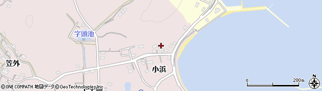 愛知県西尾市寺部町（小浜）周辺の地図
