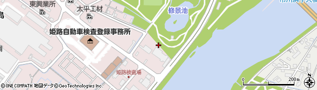 兵庫県姫路市飾磨区中島3246周辺の地図