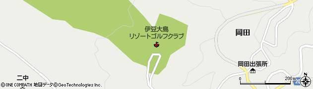 伊豆大島リゾートゴルフクラブ周辺の地図