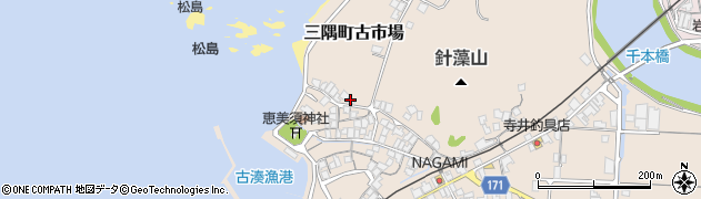 島根県浜田市三隅町古市場1209周辺の地図