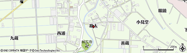 愛知県豊橋市大村町（勘太）周辺の地図