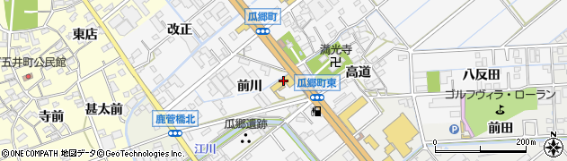 西日本三菱自動車販売（株）豊橋瓜郷店周辺の地図